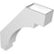 Ekena Millwork 6-in. W x 26-in. D x 32-in. H Merced Architectural Grade PVC Knee Brace BRCP06X26X32MRC - alternate 4